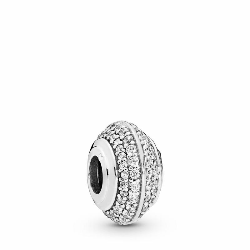 Pandora Sparkling Pavé Charm - Sterling Silver/Cubic Zirconia - Canada | CH9507VZ